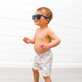 Load image into Gallery viewer, Sweet P Baby Co. - Checkered Magic Boys Swim Shorts - UPF 50