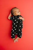 Load image into Gallery viewer, Little One Shop - Black Magical Bamboo Short Romper