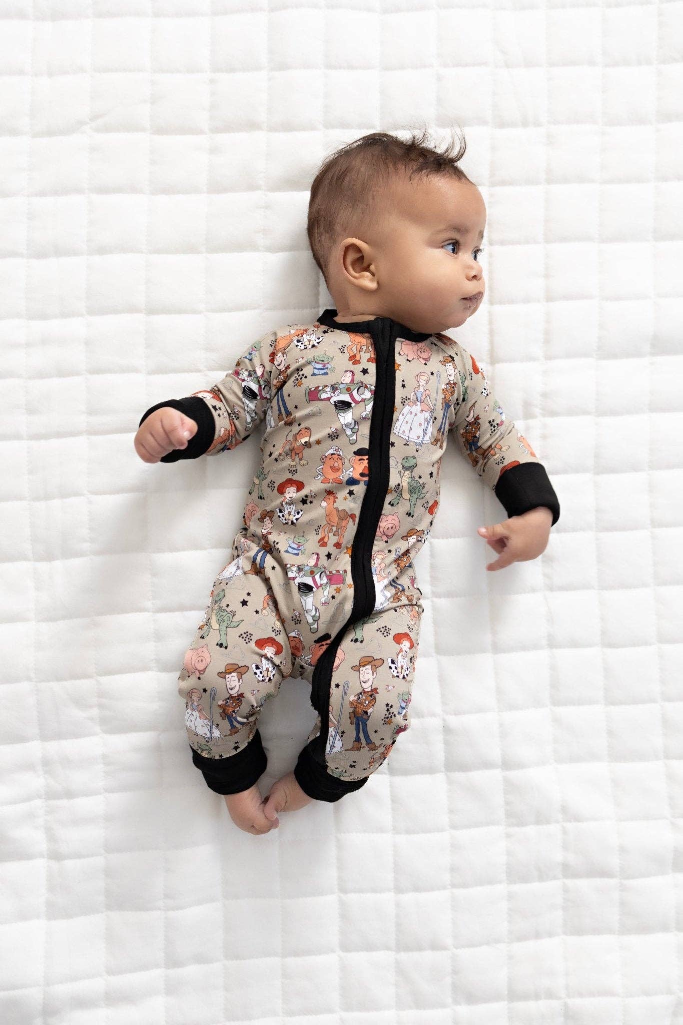 Sweet Ellie Sue - Round Up Gang Zipper Romper