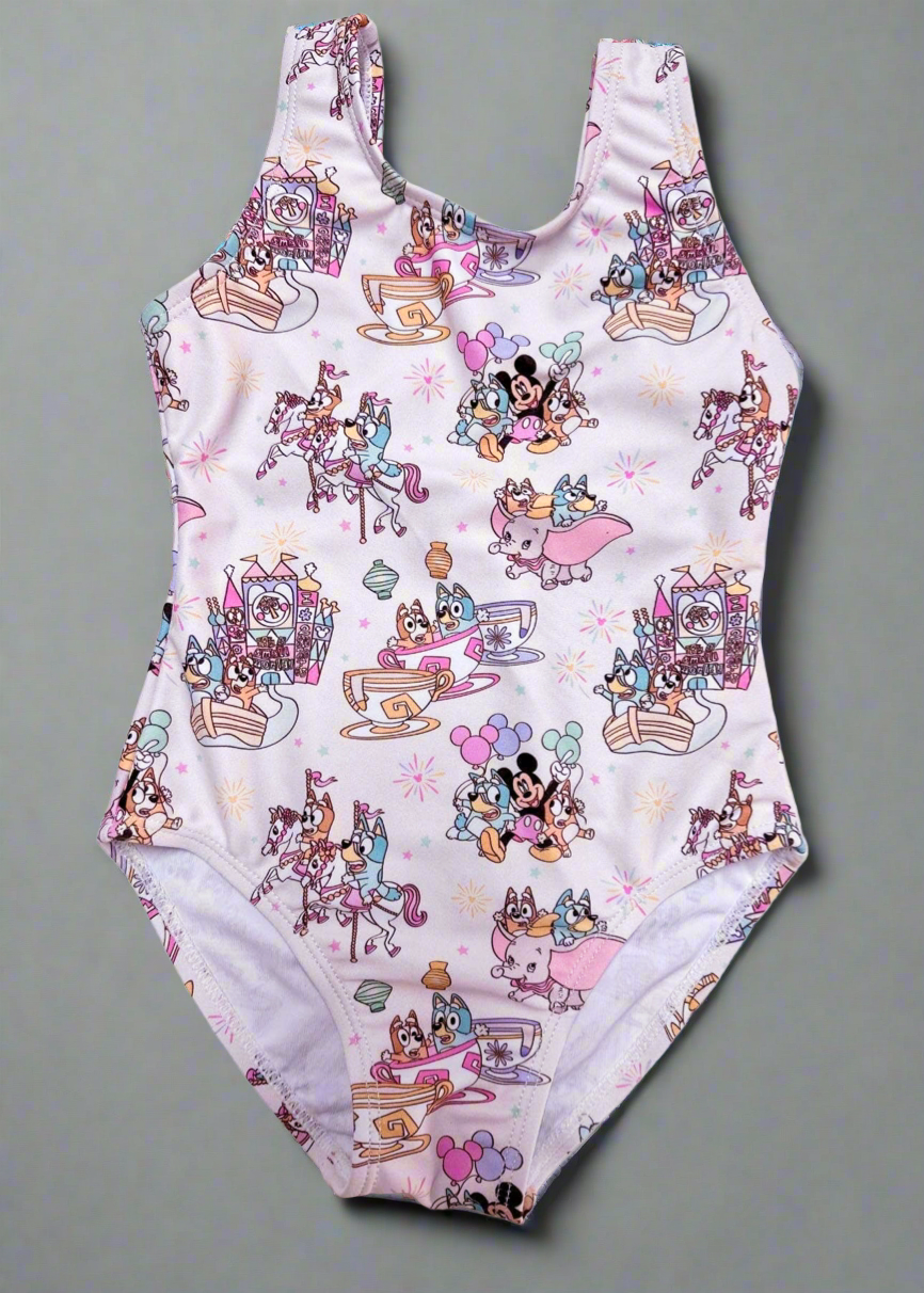 Blush Lotus - Blue Heeler Baby Toddler Swimsuit