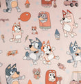 Load image into Gallery viewer, Sweet Ellie Sue - Blue Dog & Friends Throw Blanket