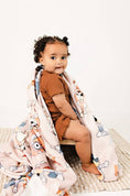 Load image into Gallery viewer, Sweet Ellie Sue - Blue Dog & Friends Throw Blanket