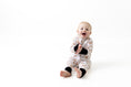 Load image into Gallery viewer, Baby Blue Bamboo Zip Romper