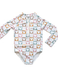 Load image into Gallery viewer, Sweet P Baby Co. - Checkered Magic Long Sleeve Swimsuit - UPF 50