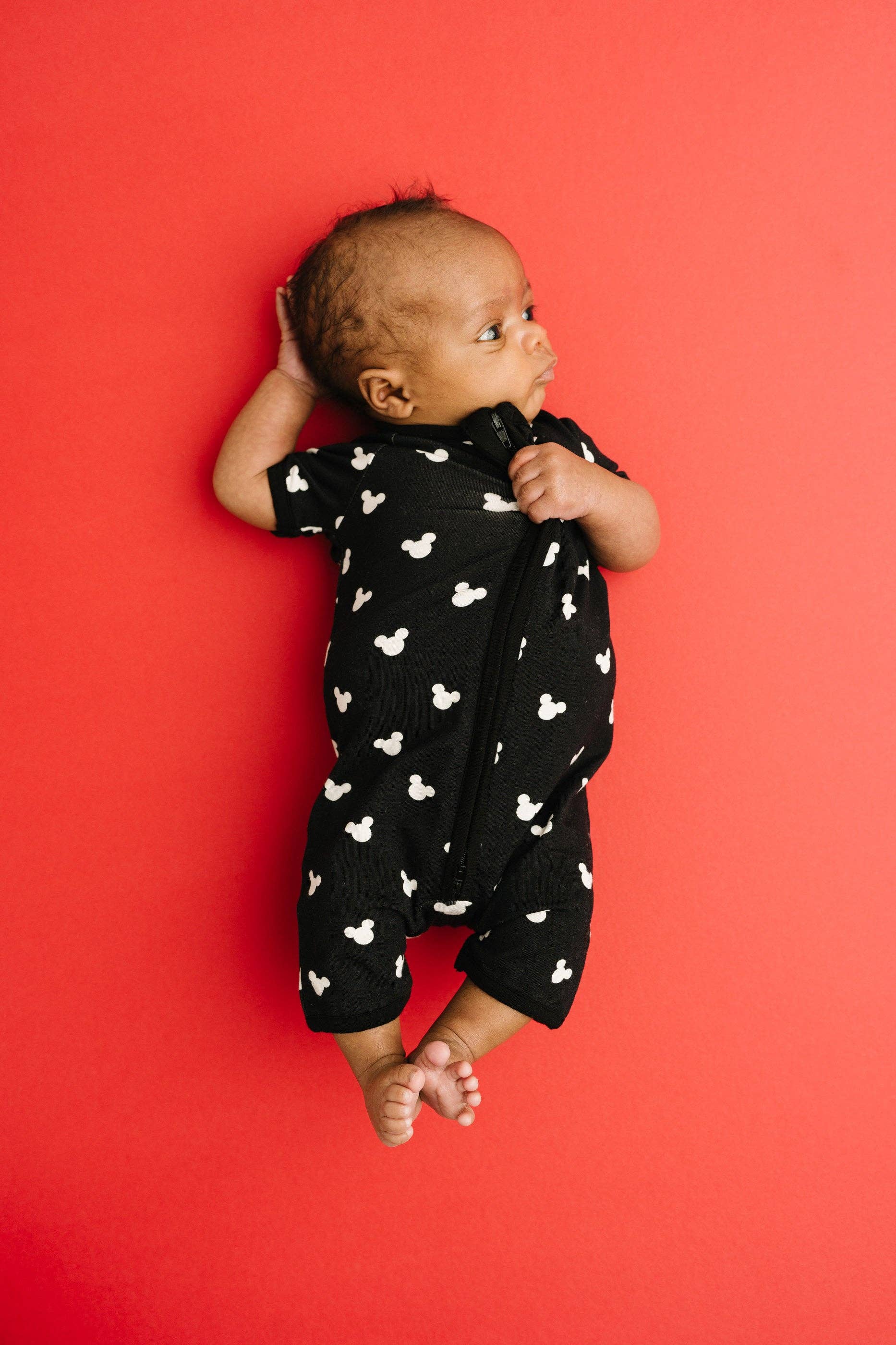 Little One Shop - Black Magical Bamboo Short Romper