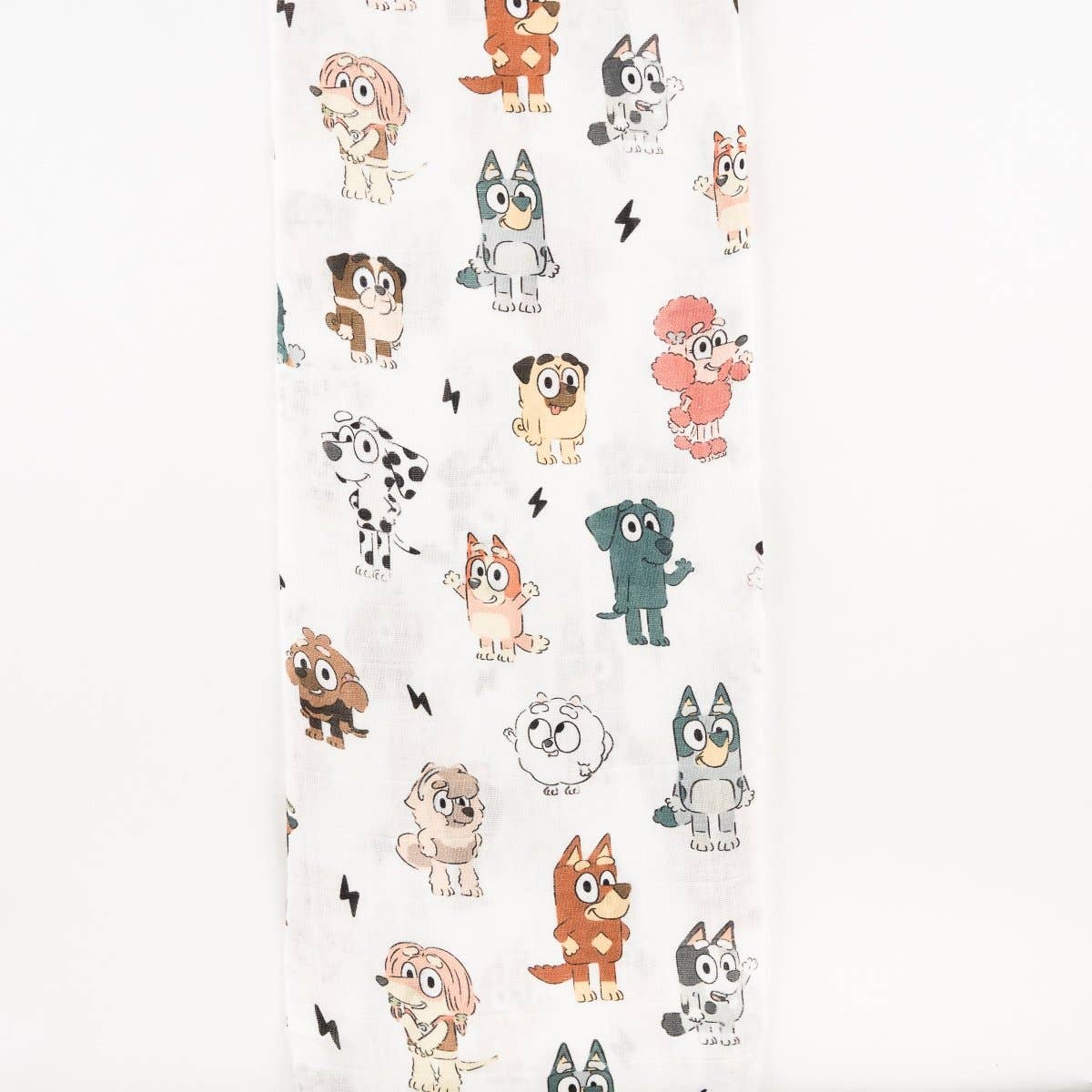 Sweet Ellie Sue - Blue Dog & Friends Muslin Blanket: Plus