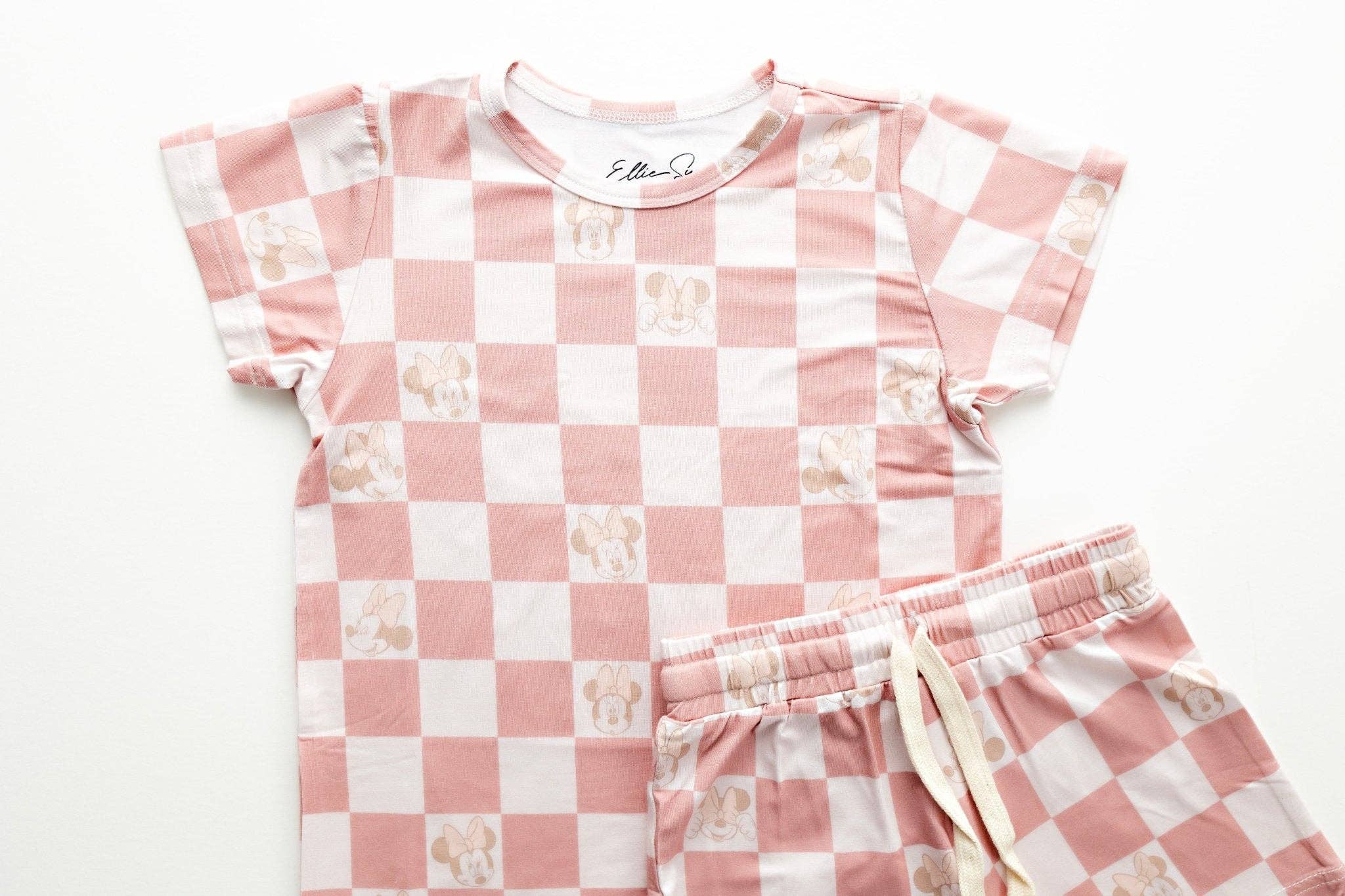 Sweet Ellie Sue - Rose Checkers Shorts Set