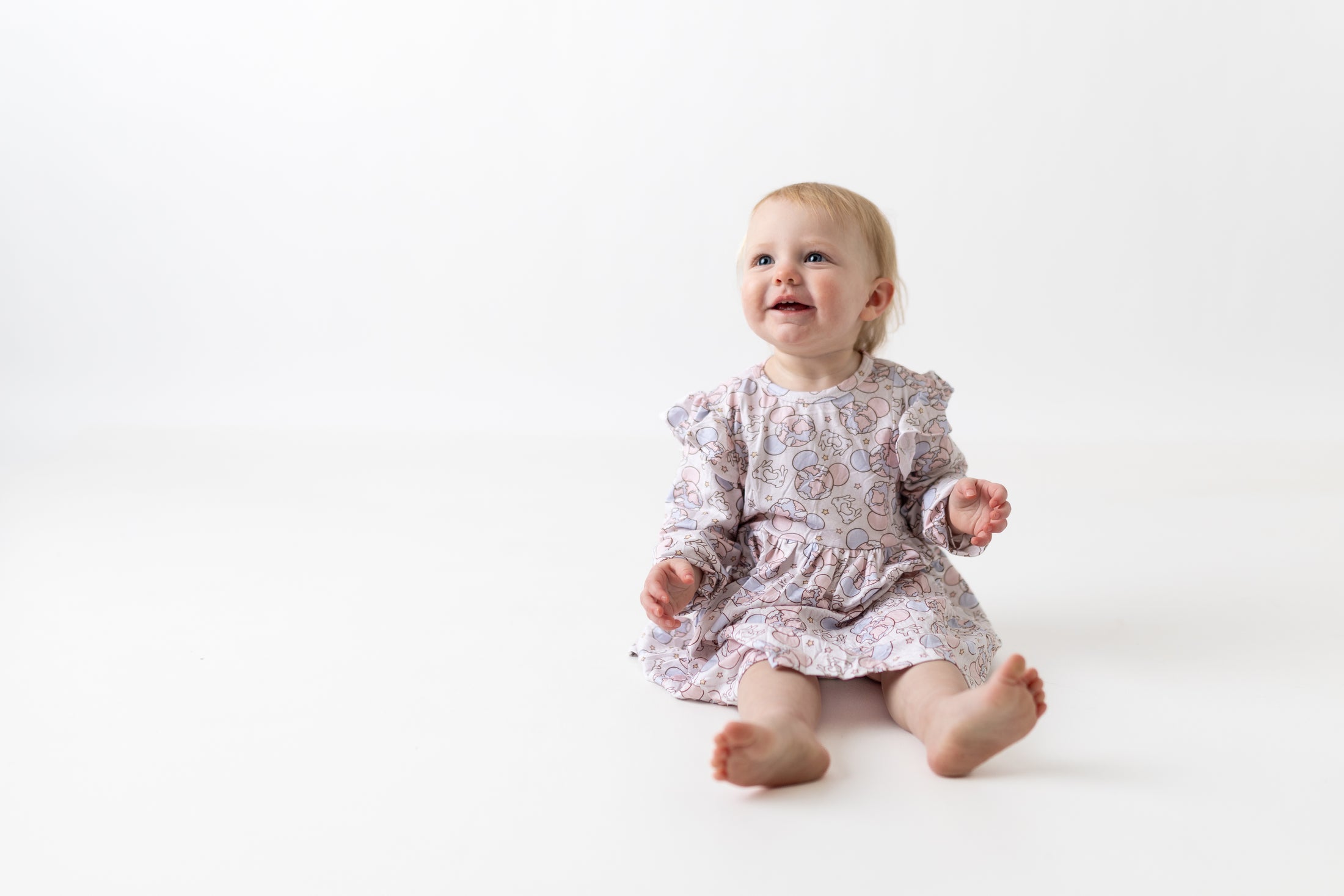 Pink Earth Bamboo Ruffle Dress