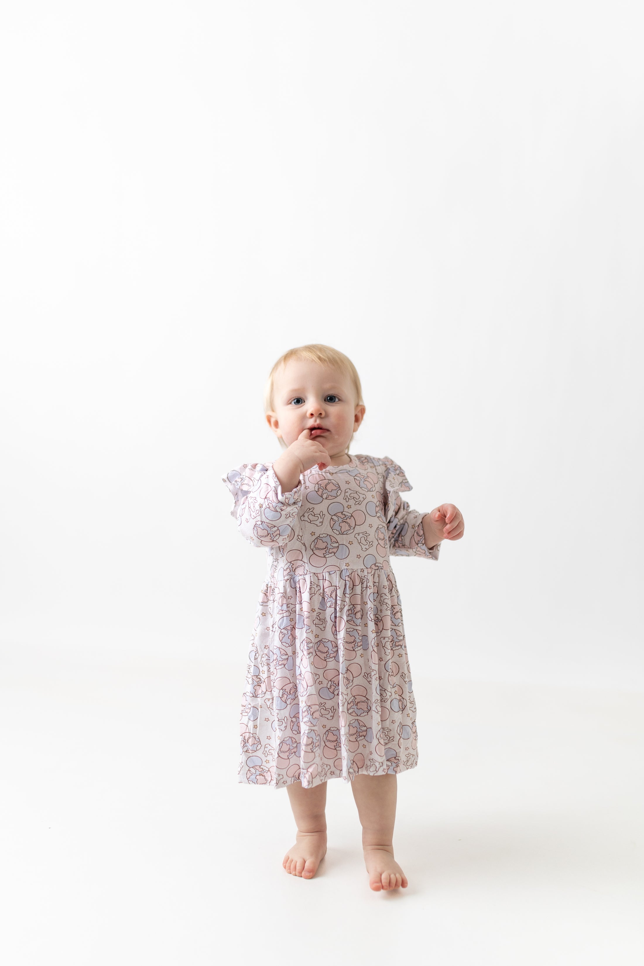 Pink Earth Bamboo Ruffle Dress