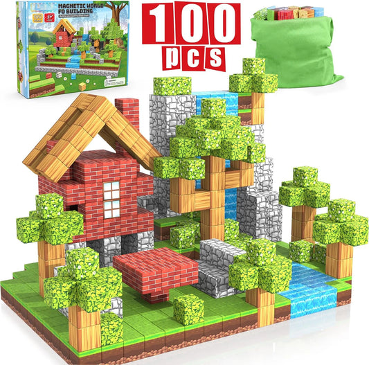 100PCS Magnetic Mine Crafting Blocks Toy