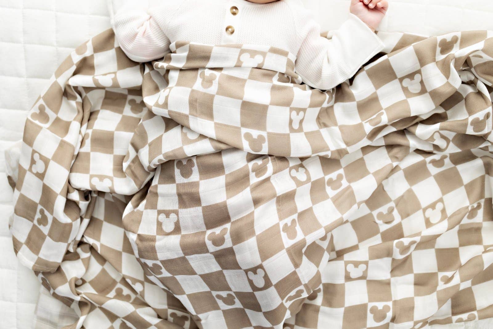 Sweet Ellie Sue - Checkered Mouse Muslin Blanket: Plus