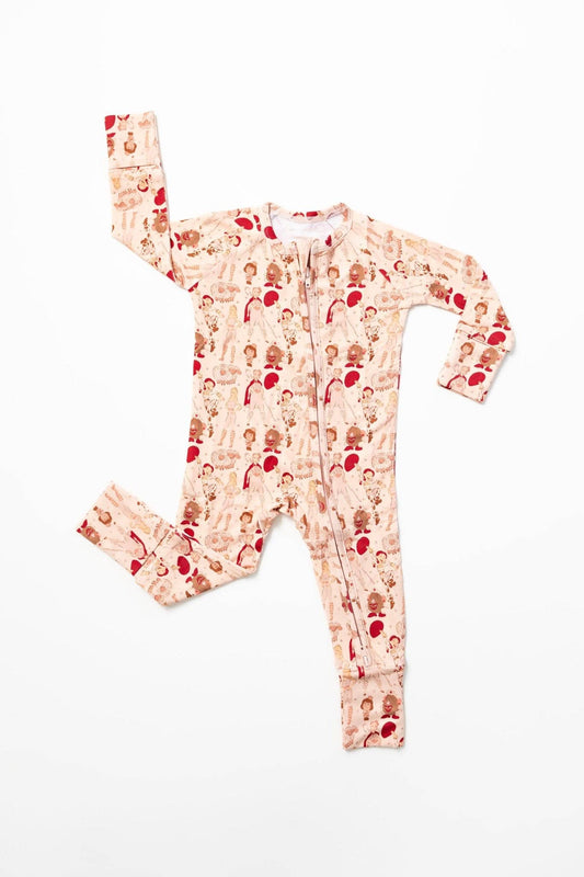 Sweet Ellie Sue - Girl Power Zipper Romper