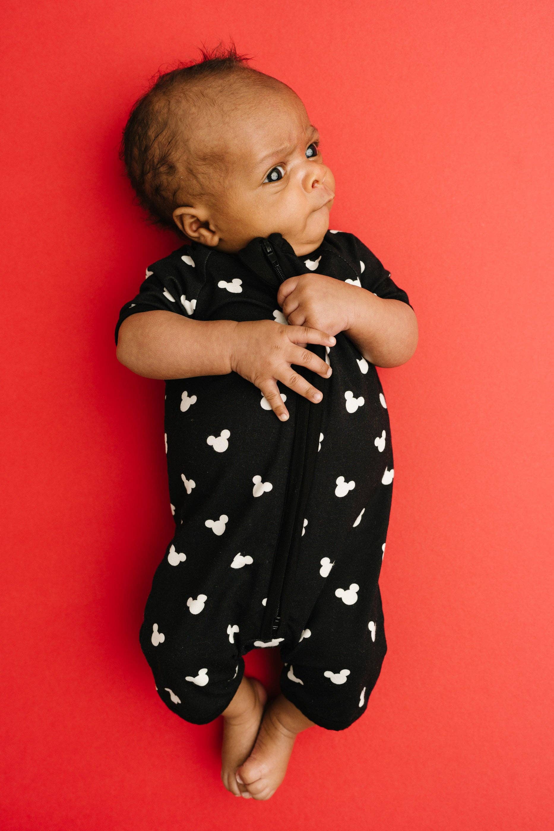 Little One Shop - Black Magical Bamboo Short Romper