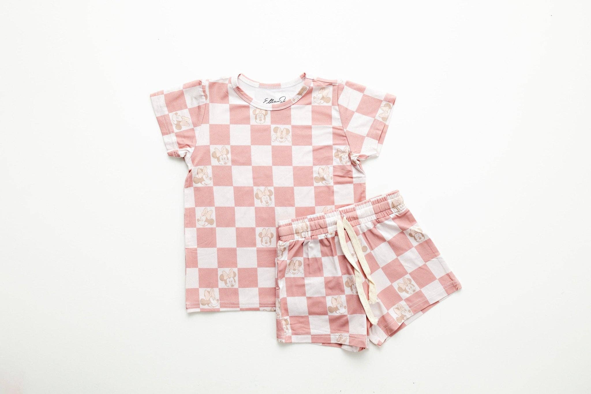 Sweet Ellie Sue - Rose Checkers Shorts Set