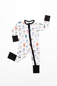 Load image into Gallery viewer, Sweet Ellie Sue - Blue Dog & Friends Zipper Romper
